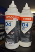*2x Timco D4 Premium Wood Adhesive 1L