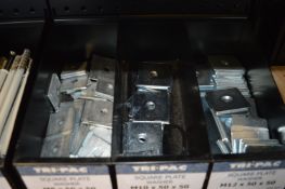 *Assorted Flat Square Plate Washers M8, M10, and M12 (tubs not included)