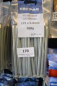 *6x Bag of Round Wire Galvanised Nails (2x 125mm, 4x 150mm)