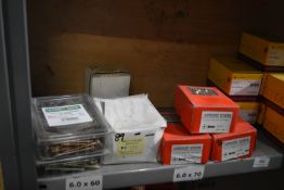 *Contents of Shelf to Include Assorted Chipboard, Wood, and Multipurpose Screws