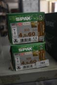 *2x Spax T20 4.5x60 Decking Screws 500pk