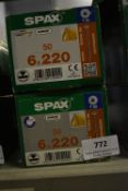 *2x Spax T30 6x220 Timber Screws 50pk