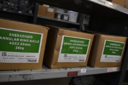 *Contents of Shelf to Include Sheradised Nails 4x2.5mm