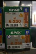 *2x Spax T30 6x250 Wood Screws 50pk