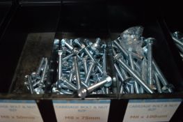*Assorted Carriage Bolts M8 x 50-100mm (tubs not included)