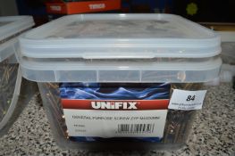 *Tub of 1600 Unifix General Purpose Screws M4 x50mm