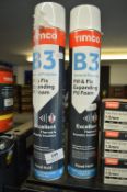 *2x Expanding PU Foam B3 General Purpose 750ml
