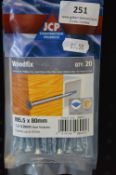 *7x Pack of Woodfix Screws M5.5x80mm