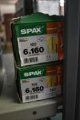 *2x Spax T30 6x160 Construction Screws 100pk