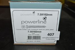 *1x Powerline 7.5x102mm CSK Concrete Screws 100pk
