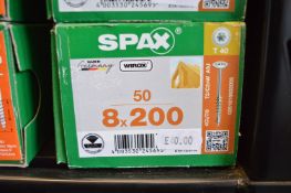 *1x Spax T40 8x200 Screws 50pk