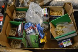 *Quantity of Assorted Brass Surface Screw Cups and Nickle Screw Cups