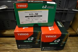*3x 1000pk of Timco Multipurpose Screws
