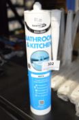 *4x Bathroom & Kitchen White Sealant 300ml