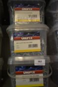 *3x 2.5kg of Unifix Galvanised Clout Nails 40x2.65mm