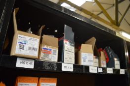 *Contents of Shelf to Include Assorted Cup Square Bolts with Nuts, Carriage Bolts, Hex Nuts, etc.