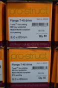 *2x 50pk of Flange T40 8X65 Screws