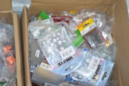 *Box of Assorted Screws, Covers, Pins, etc.