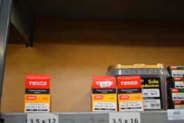 *Contents of Shelf to Include Assorted Wood and Chipboard Screws etc.