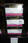 *3x Timber Fix 5x30mm CSK Screws 200pk