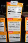 *3x Timco Solo 6x130 Chipboard & Wood Screws 100pk