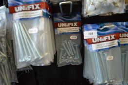 *Unifix Cup Square Hex Bolts & Nuts M8x 50mm and 100mm