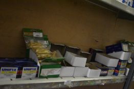 *Contents of Shelf to Include Assorted Brass Effect Wood Head Screws