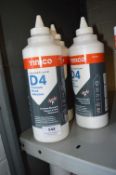 *3x Internal and External D4 Premium Wood Adhesive 1L