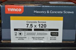 *1x Timco 7.5x120 Concrete Screws 100pk