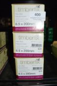 *3x Timber Fix 6.5x200mm Hex Drive Timber Screws 50pk