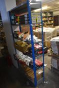 *One Bay of Adjustable Shelving 110x31cm x 200cm tall (collection by appointment, contents not