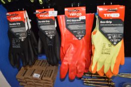 *Nine Assorted Pairs of Timco Work Gloves