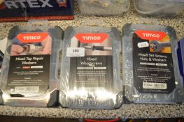 *Timco Mixed Wood Screws, Mixed Tap Repair Washers, and Mixed Set Screws, Nuts and Washers