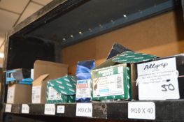 *Contents of Shelf to Include Assorted Cup Square Bolts with Nuts, Carriage Bolts