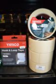 *4x 50mm Masking Tape, and 1x Timco Hook & Loop Tape 20mm