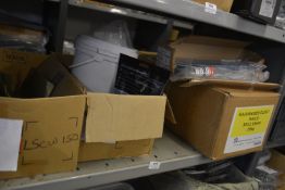 *Contents of Shelf to Include Assorted Tech Screws, Threaded Bar, and Clout Nails