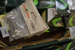 *9x 100pk of White Plastic Headed Nails 3.35x65mm, plus Part Box