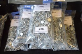 *8x Packs of Galvanised Clout Nails 20mm and 25mm