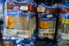 *10x Pack Concrete Screws 7.5x 60mm and 100mm