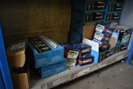 *Contents of Shelf to Include Assorted Heavy Duty Toggle Bolts, and White Dome Cap