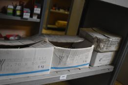 *Contents of Shelf to Include Assorted S/S Angular Nails