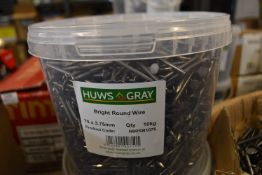 *10kg Tub of Bright Round Wire Nails 75x3.75mm