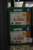 *2x Spax T30 6x250 Wood Screws 50pk