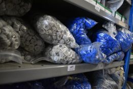 *Contents of Shelf to Include Assorted Blue and Grey Plastic Hex Caps