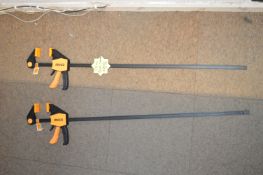 *Pair of Ingco Quick Release Sash Clamps 915mm
