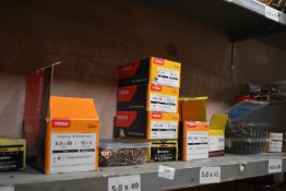 *Contents of Shelf to Include Assorted Universal Screws, Decking Screws, etc.