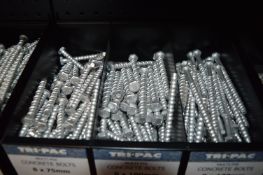 *Assorted Concrete Bolts 8mm x 75-130mm (tubs not included)
