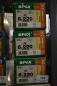 *3x Spax T30 6x220 Construction Screws 50pk