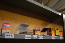 *Contents of Shelf to Include Assorted Chipboard Wood Screws