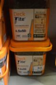 *2x Deck Tite 4.5x50 Decking Screws 500pk